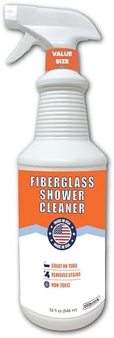 Limpiador de Fibra de Vidrio Tillbrook - 32 oz para Bañeras, Duchas, Azulejos, Grifos y Baños - Elimina Manchas de Óxido, Jabón y Agua Dura - Spray - imagen 1