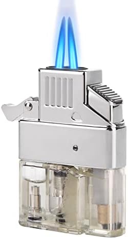 Encendedor de Butano Coldown, a Prueba de Viento, con Llama Jet Doble Ajustable y Recargable, Regalos Únicos para Hombre (No Incluye Combustible) - imagen 1