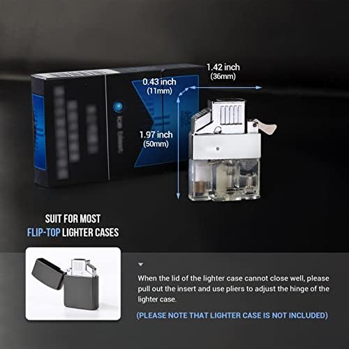 Encendedor de Butano Coldown, a Prueba de Viento, con Llama Jet Doble Ajustable y Recargable, Regalos Únicos para Hombre (No Incluye Combustible) - imagen 7