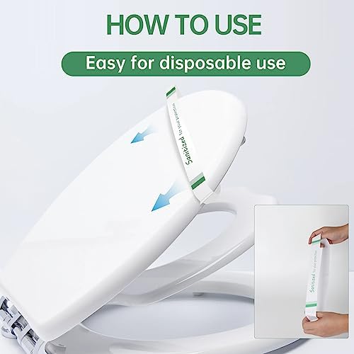 Cinta de Asiento de Baño Germiwipe Impresa, tiras para hoteles, moteles y hospitales, papel (Caja de 500), 16.5 pulgadas x 1.375 pulgadas - imagen 2