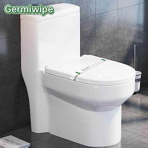 Cinta de Asiento de Baño Germiwipe Impresa, tiras para hoteles, moteles y hospitales, papel (Caja de 500), 16.5 pulgadas x 1.375 pulgadas - imagen 5
