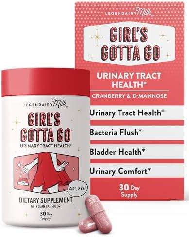 Legendairy Milk Gotta Go™ - Suplemento para Apoyo UTI - Salud del Tracto Urinario Femenino - Alivio UTI con Arándano Sin Azúcar y D-Mannosa, 30 - imagen 1