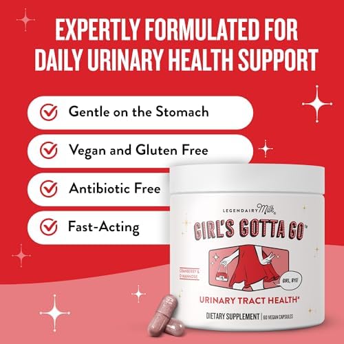 Legendairy Milk Gotta Go™ - Suplemento para Apoyo UTI - Salud del Tracto Urinario Femenino - Alivio UTI con Arándano Sin Azúcar y D-Mannosa, 30 - imagen 5