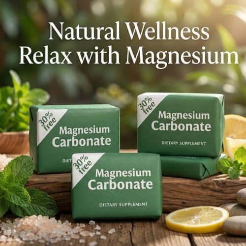 LENICO – Cubos de Carbonato de Magnesio | Paquete de 3 x 7 g Cada Uno | Suplemento Dietético Natural, Libre de Gluten, Vegano, Grado Alimenticio, - imagen 6