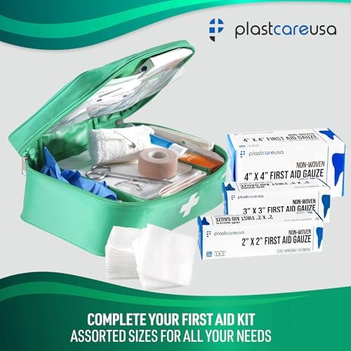 Paquete de 600 Gasas Médicas Asortidas: Tamaños 2x2, 3x3, 4x4 pulgadas, Esenciales de ros Auxilios, Algodón Absorbente para Vendajes - imagen 6