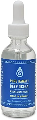 Gotas de Magnesio Profundo del Océano Kona Sea Salt – Hechas en Hawái – con Minerales Traza – Líquido Fácil de Tomar 2 Fl. Oz. – Apoya la Salud - imagen 1