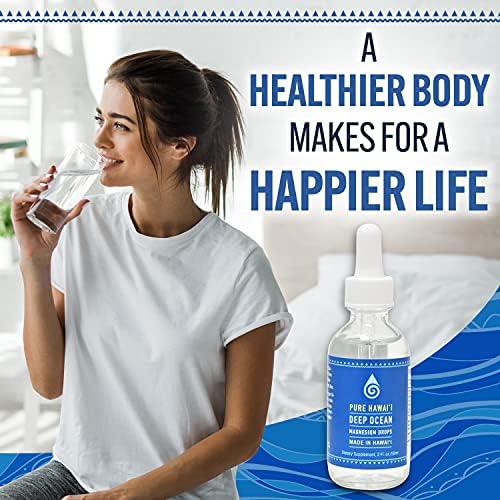 Gotas de Magnesio Profundo del Océano Kona Sea Salt – Hechas en Hawái – con Minerales Traza – Líquido Fácil de Tomar 2 Fl. Oz. – Apoya la Salud - imagen 5
