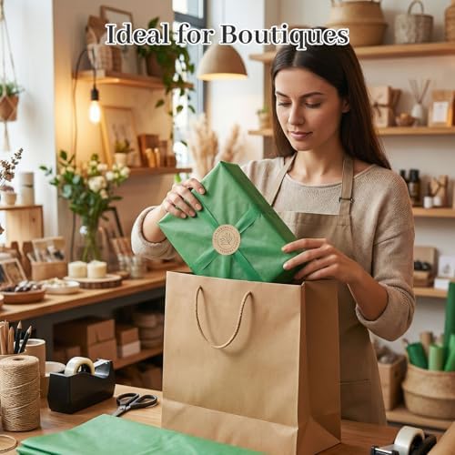 Papel de Seda Verde Shindel, 180 Hojas, 20x14 Pulgadas, Ideal para Regalos, Manualidades y Decoraciones de Cumpleaños, Bodas y Fiestas - imagen 8