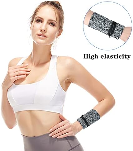 Worldity 6 Piezas de Monedero de Muñeca para Hombre y Mujer, Bolsa de Muñeca Elástica con Cremallera, Ideal para Viajes, Correr, Caminar y - imagen 2