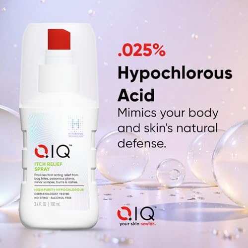 Spray Alivio Picazón QIQ – Spray de Ácido Hipocloroso de Alta Pureza, Alivio Rápido de Picaduras, Erupciones, Rasguños y Quemaduras, Sin Esteroides - imagen 4