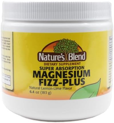 Magnesio Fizz-Plus de Nature's Blend Sabor Limón-Lima 6.4 oz en Polvo - imagen 1