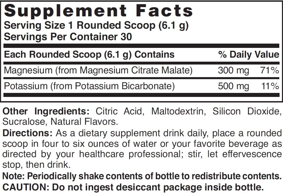 Magnesio Fizz-Plus de Nature's Blend Sabor Limón-Lima 6.4 oz en Polvo - imagen 3