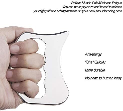 Herramientas Gua Sha de Acero Inoxidable FeelFree Sport - Herramienta de Masaje para Movilización de Tejidos Blandos, Terapia Física para Espalda, - imagen 3