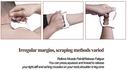 Herramientas Gua Sha de Acero Inoxidable FeelFree Sport - Herramienta de Masaje para Movilización de Tejidos Blandos, Terapia Física para Espalda, - imagen 5