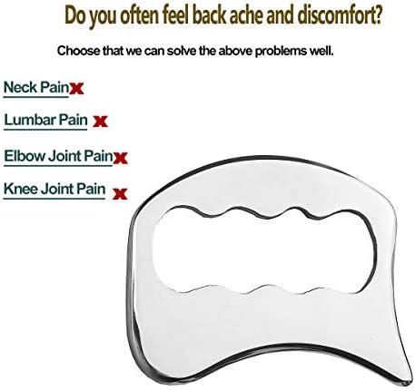 Herramientas Gua Sha de Acero Inoxidable FeelFree Sport - Herramienta de Masaje para Movilización de Tejidos Blandos, Terapia Física para Espalda, - imagen 7