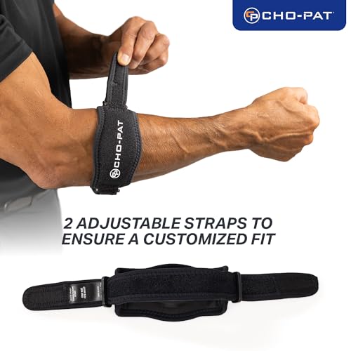 Faja Cho-Pat para Codo de Tenista, Soporte Ajustable para Síndromes por Uso Excesivo, Esguinces y Tendinitis, Talla Única - imagen 2