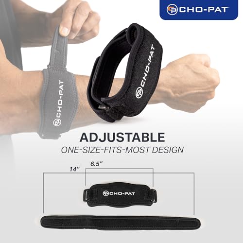 Faja Cho-Pat para Codo de Tenista, Soporte Ajustable para Síndromes por Uso Excesivo, Esguinces y Tendinitis, Talla Única - imagen 3