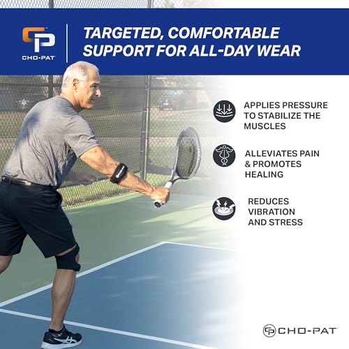 Faja Cho-Pat para Codo de Tenista, Soporte Ajustable para Síndromes por Uso Excesivo, Esguinces y Tendinitis, Talla Única - imagen 4