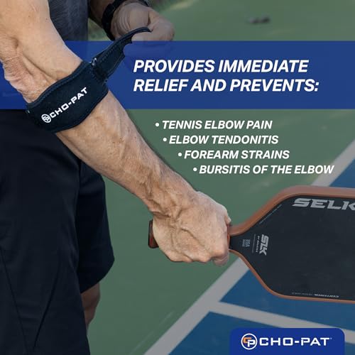 Faja Cho-Pat para Codo de Tenista, Soporte Ajustable para Síndromes por Uso Excesivo, Esguinces y Tendinitis, Talla Única - imagen 7