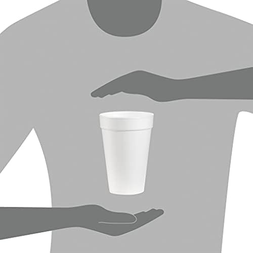 Vasos Desechables Aislantes Dart de Estireno Blanco 16 oz. 25 Pzas 16J16 - imagen 3