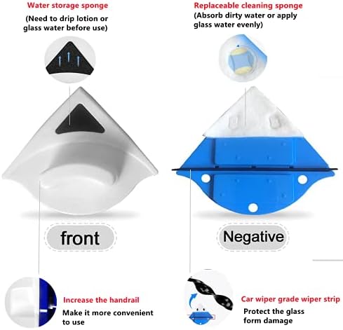 Herramienta Limpiadora Magnética para Ventanas, Limpiador Doble Cara para Cristales de Edificios, Grosor de Ventanas 0.1''-0.4'' (5-7mm) - imagen 4