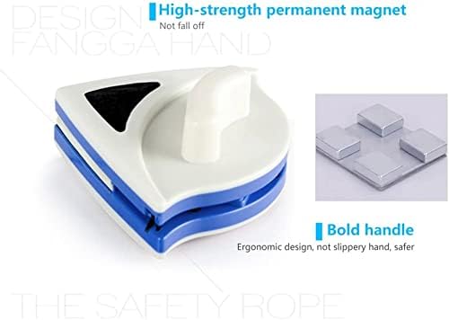 Herramienta Limpiadora Magnética para Ventanas, Limpiador Doble Cara para Cristales de Edificios, Grosor de Ventanas 0.1''-0.4'' (5-7mm) - imagen 5