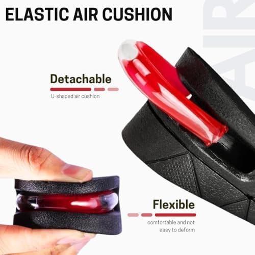 Plantilla Elevadora Safe Medic para Aumento de Altura (1 Par) con 4 Capas, Almohadilla de Aire de 2.75 Pulgadas, Soporte Arco y Comodidad en Color - imagen 5