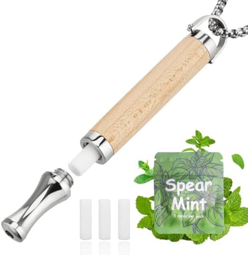 Paquete de 3 Núcleos de Sabor Menta Verde a Base de Plantas para Collar de Respiración | 9 Núcleos en Total, Compatible con Difusores para Alivio de - imagen 5