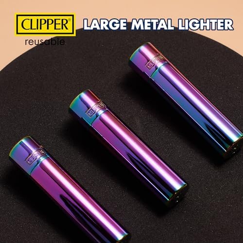 Encendedor Metálico Clipper - Encendedor Premium Recargable de Butano - Reemplaza Butano, Yesca y Rueda de Chispa - Cuerpo Metálico Duradero - 1 - imagen 2