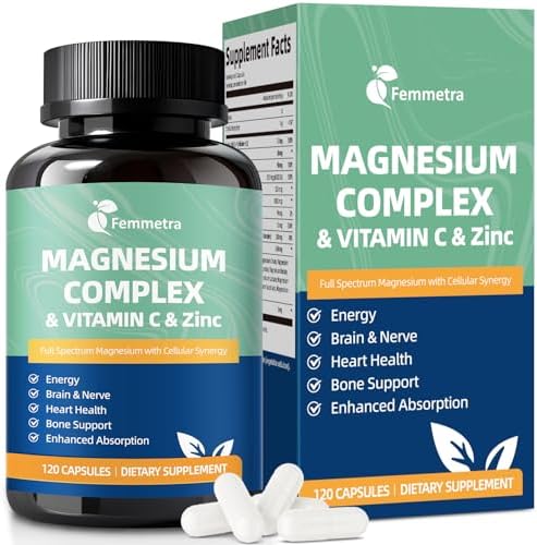 Complejo de Citrato de Magnesio Ultra con Zinc y Potasio 99 mg, Vitamina D3 4000 IU, K2 MK-7 120 mcg, C, B6, Inositol y Boro, 14 Formas de Magnesio - imagen 1