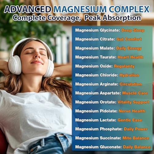 Complejo de Citrato de Magnesio Ultra con Zinc y Potasio 99 mg, Vitamina D3 4000 IU, K2 MK-7 120 mcg, C, B6, Inositol y Boro, 14 Formas de Magnesio - imagen 5