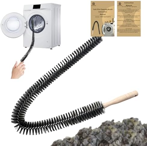 Cepillo Limpiador de Conductos de Secadora Rejarr de Cerdas Completas, Herramienta para Eliminar Pelusa y Cabello de Mascotas, 27.95 Pulgadas, - imagen 1