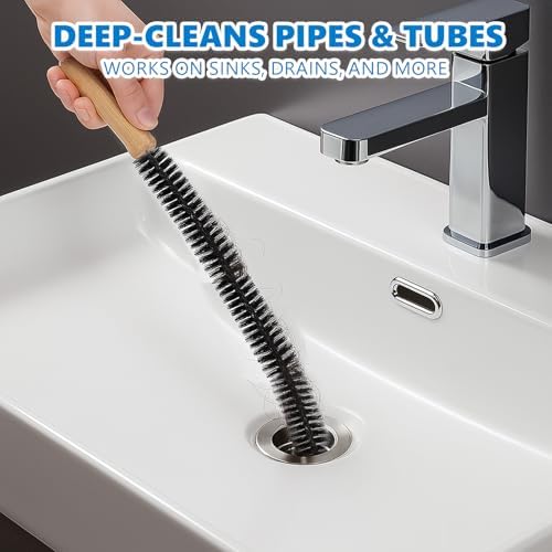 Cepillo Limpiador de Conductos de Secadora Rejarr de Cerdas Completas, Herramienta para Eliminar Pelusa y Cabello de Mascotas, 27.95 Pulgadas, - imagen 7