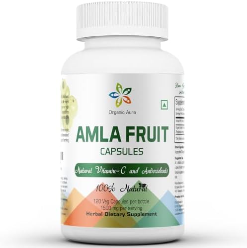 Cápsulas de Amla 1500mg - 120 Cápsulas Veganas. Vitamina C Natural, Potencia la Inmunidad, Brillo en la Piel, Energía y Antioxidantes. Superalimento - imagen 1