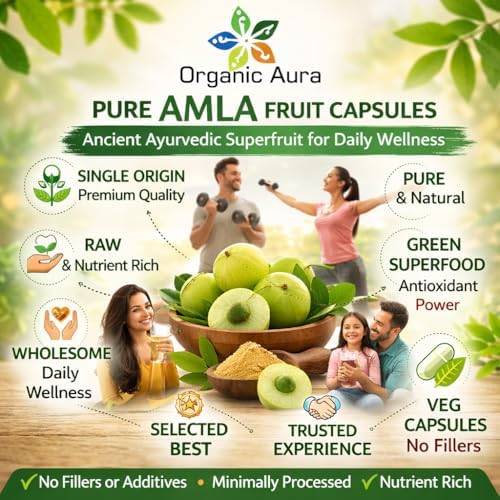Cápsulas de Amla 1500mg - 120 Cápsulas Veganas. Vitamina C Natural, Potencia la Inmunidad, Brillo en la Piel, Energía y Antioxidantes. Superalimento - imagen 5