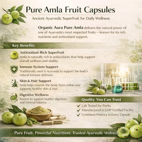 Cápsulas de Amla 1500mg - 120 Cápsulas Veganas. Vitamina C Natural, Potencia la Inmunidad, Brillo en la Piel, Energía y Antioxidantes. Superalimento - imagen 8