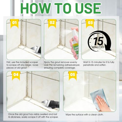 Removedor de Calafateo OverZyn, Limpiador de Silicona con Herramienta para Remoción, 6.76 Oz, Eficaz y Seguro para Baños, Cocinas y Ventanas - imagen 6