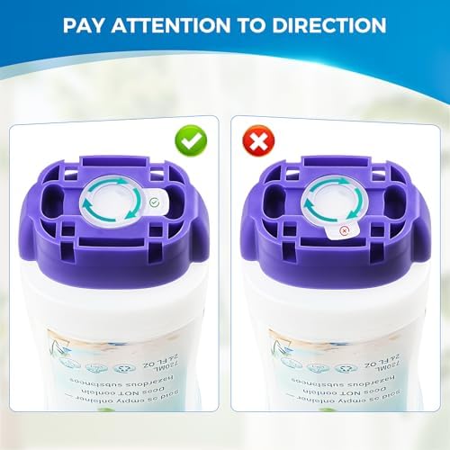 Botella Recargable DrFlito para Swiffer® Power Mop™ – 720ML / 24 FL.OZ, Botella de Solución Limpiadora a Prueba de Fugas con 7 Juntas de Silicón y 1 - imagen 3