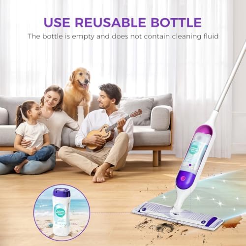 Botella Recargable DrFlito para Swiffer® Power Mop™ – 720ML / 24 FL.OZ, Botella de Solución Limpiadora a Prueba de Fugas con 7 Juntas de Silicón y 1 - imagen 6