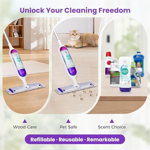 Botella Recargable DrFlito para Swiffer® Power Mop™ – 720ML / 24 FL.OZ, Botella de Solución Limpiadora a Prueba de Fugas con 7 Juntas de Silicón y 1 - imagen 8