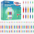 Paquete de 100 Cepillos de Dientes Premium Navona, Desechables, para Niños, con Cerdas Suaves Medias, Mango Ergonómico, Perfectos para Viajes y - imagen 1
