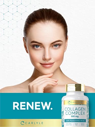 Píldoras de Colágeno Carlyle con Ácido Hialurónico | 500mg | 90 Cápsulas | Colágeno Hidrolizado Tipo 1 y 3 | Suplemento Sin OGM y Sin Gluten - imagen 6