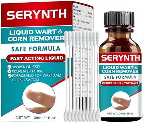 SERYNTH Líquido Eliminador de Verrugas con Ácido Salicílico, Remueve Rápidamente Verrugas Plantares, de Maíz y de Dedo. Fórmula Máxima - 17%, Sin - imagen 1