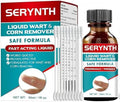 SERYNTH Líquido Eliminador de Verrugas con Ácido Salicílico, Remueve Rápidamente Verrugas Plantares, de Maíz y de Dedo. Fórmula Máxima - 17%, Sin - imagen 1