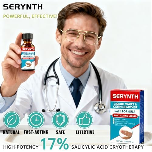 SERYNTH Líquido Eliminador de Verrugas con Ácido Salicílico, Remueve Rápidamente Verrugas Plantares, de Maíz y de Dedo. Fórmula Máxima - 17%, Sin - imagen 4