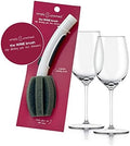 Simply Unwined | The WINE Brush – Esponja de limpieza para copas de vino con dispensador de jabón y cabeza reemplazable, limpia el borde y el tazón. - imagen 1