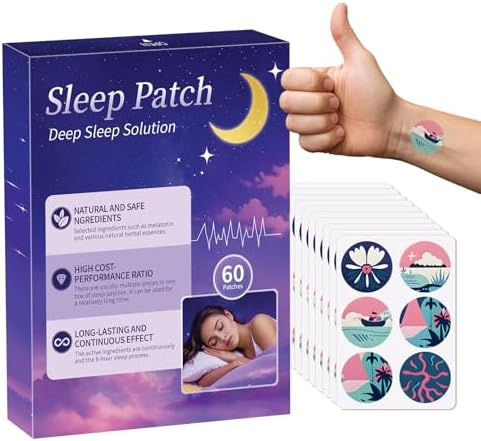 Parches para Dormir Gethorey para Adultos, Paquete de 60, Parches de Sueño Profundo Mejorados, Ingredientes Naturales, Comodidad Nocturna Duradera - imagen 1