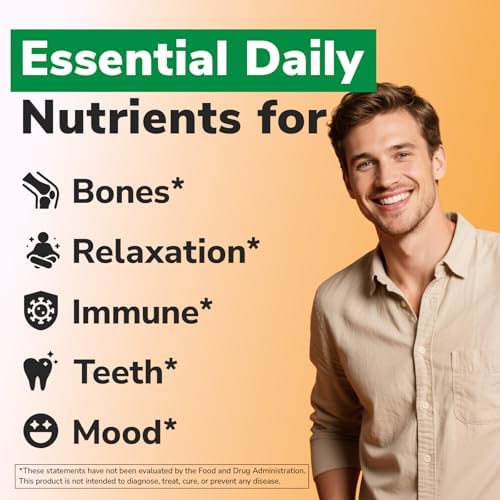 Suplemento de Vitamina D3 K2 + Magnesio Vitalibre, 10000 UI de Vitamina D3 y 100 mcg de K2, con Glicinato de Magnesio, Apoyo para Huesos, Dientes, - imagen 4
