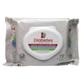 Toallitas para Diabéticos Diabetes Support Wipes® - Toallitas Naturales pH Específicas para Pies y Cuerpo, Alivian Picazón y Seca, 72 piezas - imagen 1