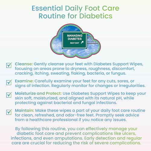 Toallitas para Diabéticos Diabetes Support Wipes® - Toallitas Naturales pH Específicas para Pies y Cuerpo, Alivian Picazón y Seca, 72 piezas - imagen 6
